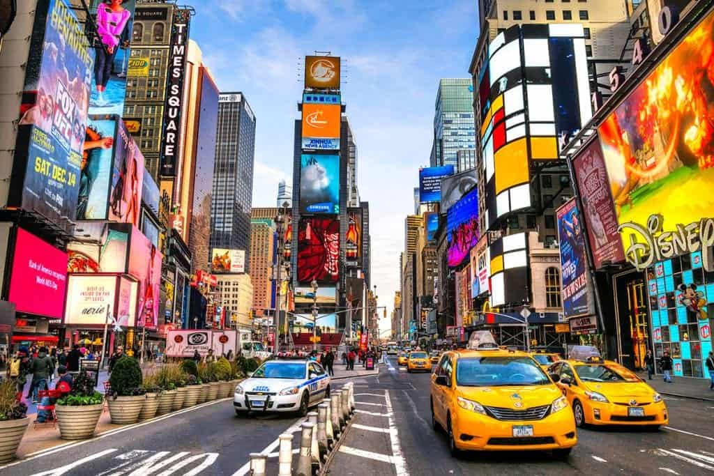 times square, New York, USA Fly to New York for incredible sights and the lights of Times Square