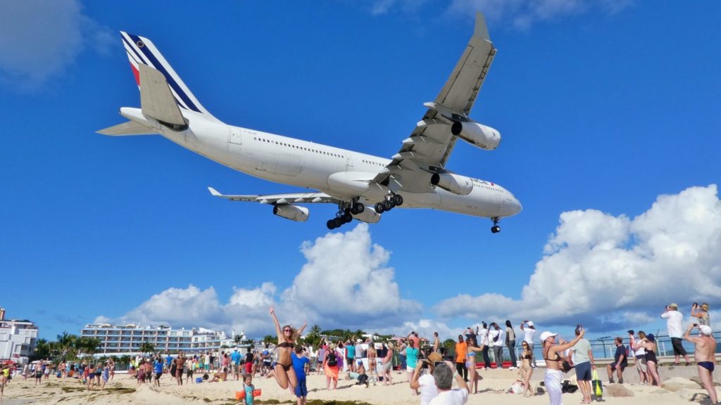 St Maarten Beach on holiday in the Caribbean